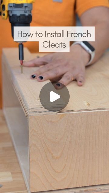 French Cleat Closet, French Cleat System, Diy Handyman, French Cleat, Wood Joints, Wood Shop Projects, Diy Cabinets, Home Repairs, Easy Woodworking Projects