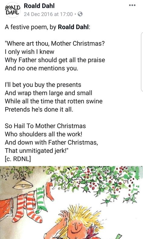 Roald Dahl Poems, Roald Dalh, Short Poem, Short Poems, Roald Dahl, Critical Thinking, Festival, Funny, Christmas