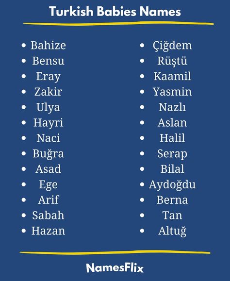 Turkish Baby Names Turkish Names Boys, Turkish Names With Meaning, Turkish Baby Names, Turkish Boy Names, Turkish Names, Muslim Names, Names For Girlfriend, Baby Name Ideas, Names For Boys List