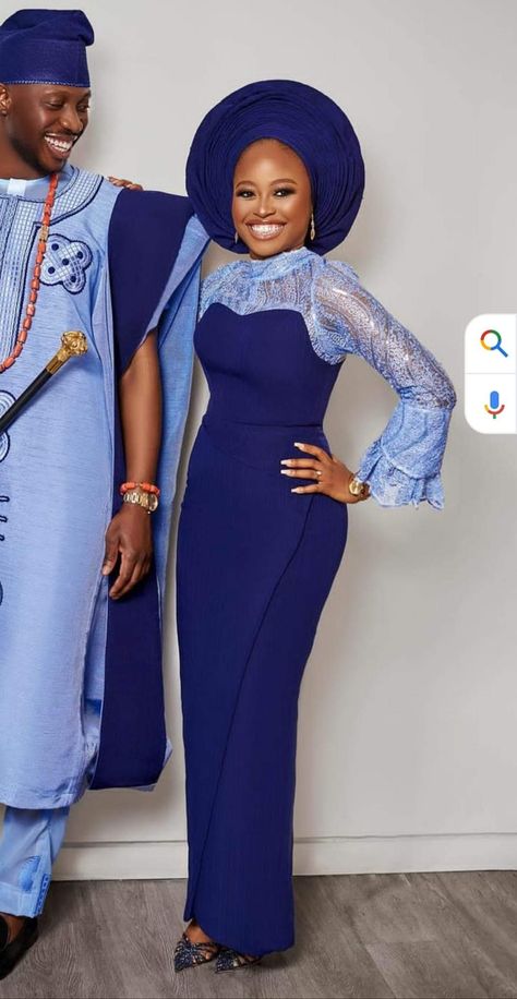 Blue Aso Oke, Casual Outfit Summer, Fancy Gown, Nigerian Traditional Wedding, Summer Outfits Casual, Nigerian Lace Styles Dress, Yoruba Wedding, Wedding Style Inspiration, Maxi Design