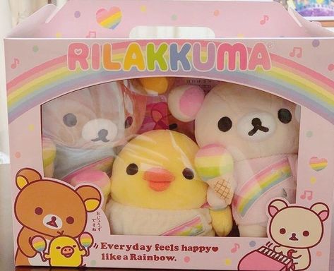 Rilakkuma Plushie, Theme Nature, Pink Theme, Kawaii Plush, Kawaii Plushies, Cute Stuffed Animals, All Things Cute, Rilakkuma, Cute Toys