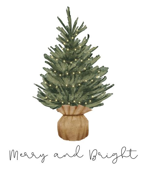 Merry and Bright Christmas Tree Printable You will receive 4 sizes to print at your convenience. [1] 5x7 [1] 8x11 [1] 16x20 [1] 18x24 This is a digital download, no physical item will be shipped. How to download, open and print these PDF files on your computer: -You can download these digital items once your purchase is confirmed. - Go to https://www.etsy.com/your/purchases click on 'download files' next to the item you purchased. Colors may vary when printed. Monitor and printer calibrations ca Christmas Tree Digital Art, Christmas Wallpaper Horizontal, Christmas Wall Art Printables, Merry And Bright Christmas Tree, Bright Christmas Tree, Christmas Wall Prints, Printable Christmas Decorations, Christmas Minimalist, Christmas Tree Printable