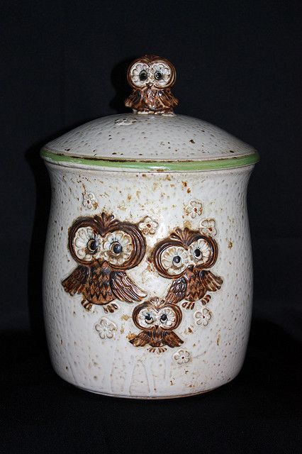 Owl Cookie Jar Owl Basket, Painted Owls Ceramic, Owl Teapot, Owl Cookie Jar, Owl Home Decor, Owl Kitchen, Owl Box, Owl Cookies, Yard Sale Finds