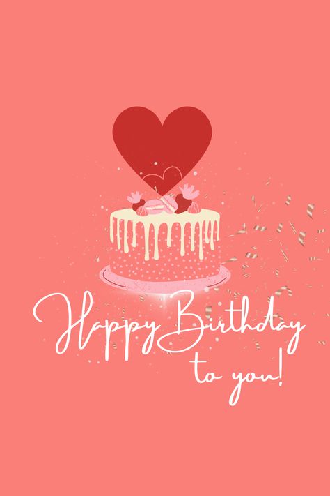 #Happy #birthday to you! Happy Birthday Valentines Day, Valentines Birthday, Valentine Birthday, Happy Birthday To You, Happy Valentine's, Happy Birthday Wishes, Birthday Greetings, Birthday Cakes, Happy Valentines Day