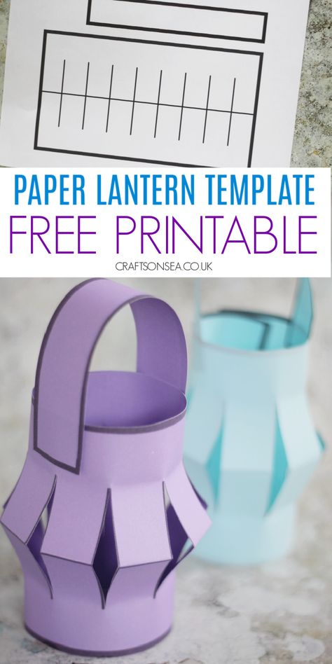 Printable Paper Lantern Template Lanterns Crafts Preschool, Ramadan Lantern Craft For Kids, Paper Lantern Preschool Craft, Asian Paper Lanterns, Lanterns Preschool Craft, Lantern Ramadan Craft Ideas, Chinese Paper Lanterns For Kids, Camping Lantern Craft Preschool, Chinese Lanterns Template Free Printable