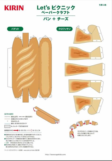 Paper Craft Food, Papercraft Food, Paper Food Crafts, Food Papercraft, 3d Templates, Paper Doll Printable Templates, Food Template, Paper Dolls Clothing, Hello Kitty Crafts