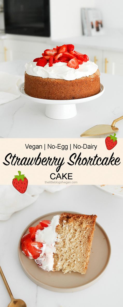 Vegan Shortcake Recipe, Vegan Strawberry Shortcake Cake, Vegan Shortcake, Vegan Strawberry Shortcake, Kiwi Cake, Cups Recipes, Dessert Cups Recipes, Shortcake Cake, Strawberry Shortcake Cake