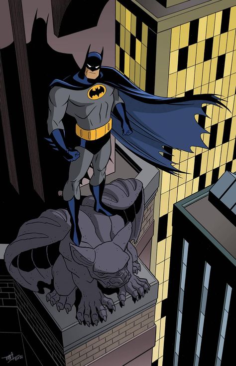 Batman by Tim Levins Batman Art Drawing, Batman Comic Wallpaper, Batman Cartoon, Batman Pictures, Univers Dc, Batman Artwork, Batman Dc, Batman And Catwoman, Batman The Animated Series