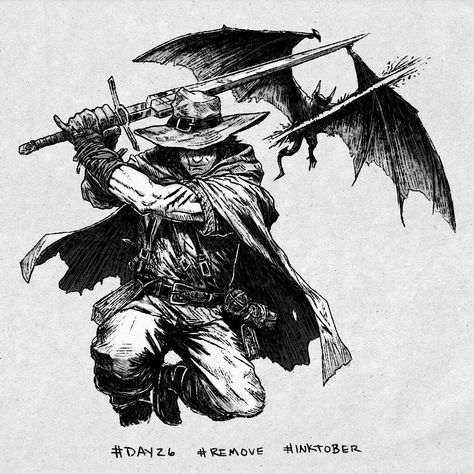 ArtStation - Vampire Hunt Fantasy Noir, Solomon Kane, Old School Ink, Graphic Novel Illustration, Blood Hunter, Warhammer Fantasy Roleplay, Adventure Rpg, Monochrome Illustration, Dungeons And Dragons Art