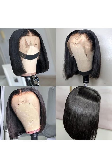 Bob Wig Human Hair Lace Front Wigs For Black Women 13x4 HD Lace Frontal Wigs Human Hair Straight Bob Wig Pre Plucked 150% Density Natural Color 8inch Wigs For Black Women Bob, Lace Frontal Bob, Hd Lace Frontal Wigs, Ombre Bob, Bob Lace Front Wigs, Lace Front Wigs Human Hair, Wig Human Hair, Wigs Human Hair, Short Bob Wigs