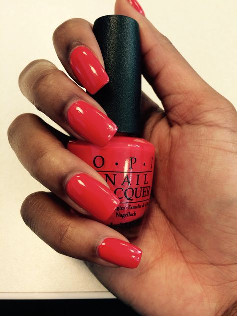 OPI Cajun Shrimp. Narrow Nail Shape. Opi Cajun Shrimp, Cajun Shrimp, Nail Designs, Nail Polish, Nails, Beauty