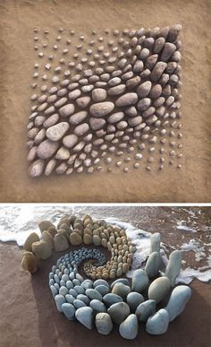 Piedras Moderne Have, Rock Garden Design, Rock Sculpture, Art Pierre, Deco Nature, Pebble Mosaic, Earth Art, Stone Crafts, Decor Minimalist