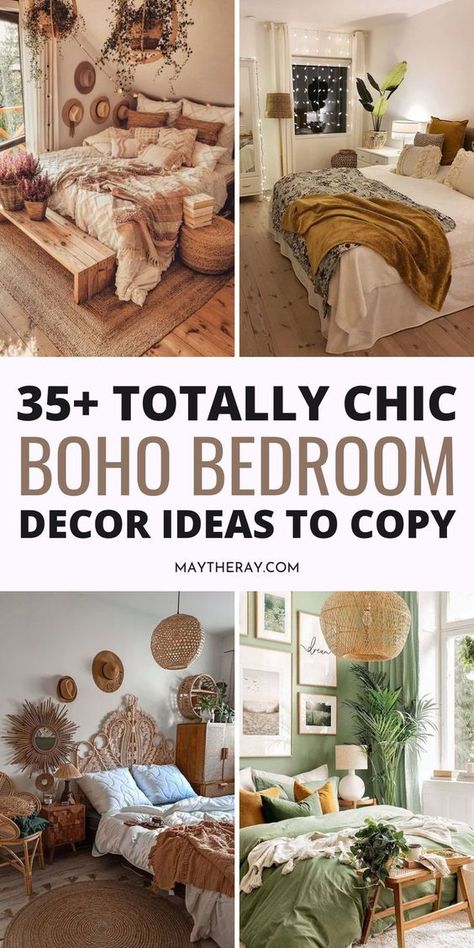 Bedroom Ideas Bohemian, Drawing Room Decor, Boho Style Bedroom, Diy Boho Decor, Home Decor Ideas Living Room, Boho Chic Bedroom, Boho Room Decor, Stil Boho, Bohemian Bedroom Decor