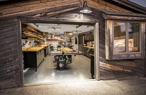 Wood Shops, Appliance Garage, Storage Garage, Cool Garages, Radial Arm Saw, Dust Collection System, Barn Wood Projects, Shop Vacuum, Wood Store