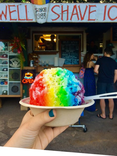 Snowie Shaved Ice, Hawaii Shaved Ice, Shaved Ice Aesthetic, Shaved Ice Cream, Ice Gola, Snowball Stand, Kualoa Ranch Wedding, Ice Ideas, Ice Cream Car