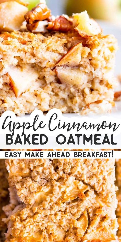 Baked Cinnamon Apples With Oats, Healthy Oatmeal Recipes Breakfast Low Carb, Make Ahead Breakfast Oatmeal, Healthy Oatmeal Bake Clean Eating, Baked Apple Oatmeal Breakfast, Ww Baked Apple Oatmeal, Baked Oatmeal Recipes Apple Cinnamon, Thm Baked Oatmeal Recipes, Thm Baked Oatmeal