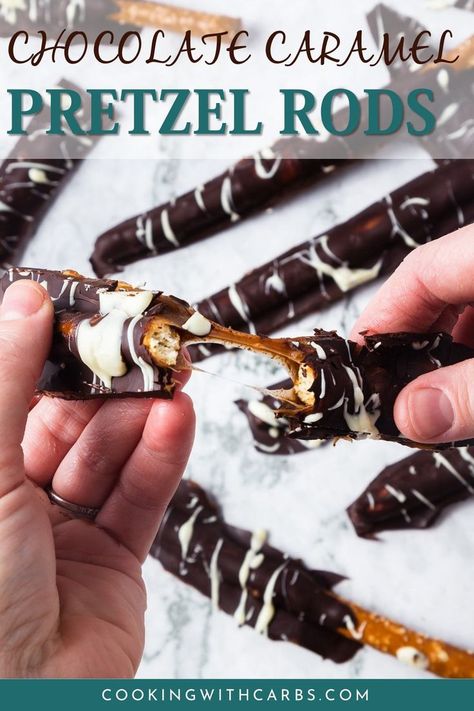 Check out this dessert recipe for 3 tips on making Chocolate Caramel Pretzel Rods. This Chocolate Pretzel Rod recipe make a great dessert, snack, gift or party treat! This delicious treat combines crispy crunchy pretzel rods, creamy salted caramel, and smooth dark chocolate to create the perfect bite. They are incredibly simple and easy to prepare and absolutely addictive! Chocolate Caramel Pretzels Rods, Caramel Pretzel Rods, Caramel Pretzels Rods, Chocolate Pretzel Rods, Chocolate Caramel Pretzels, Caramel Pretzels, Making Chocolate, Pretzel Rods, Melting White Chocolate