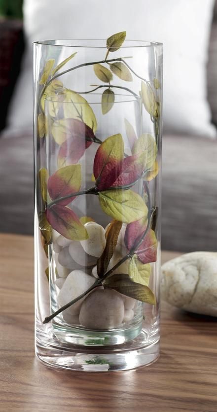 Vase inside a Vase Tall Glass Vase Filler Ideas, Glass Jar Filler Ideas, Large Glass Vase Filler Ideas, Clear Vase Filler Ideas, Glass Vase Filler Ideas, Jar Filler Ideas, Clear Vase Decor, Grand Vase Transparent, Vase Fillers Diy