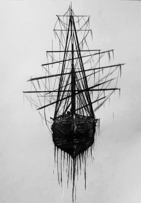 Burning Ship Drawing, Pirate Ship Drawing Sketches, Pirate Boat Drawing, Burning Ship Tattoo, Old Ship Drawing, Old Ship Tattoo, Sinking Ship Tattoo, Burn The Ship Tattoo, Boat Tattoo Design