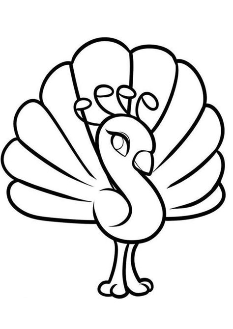 Fun Peacock coloring pages for your little one. They are free and easy to print. The collection is varied with different skill levels Peacock Coloring Pages, Memorial Day Coloring Pages, Easy Pictures To Draw, Peacock Drawing, Peacock Pictures, Easy Animal Drawings, Cartoon Drawings Of Animals, Easy Cartoon Drawings, Easy Animals