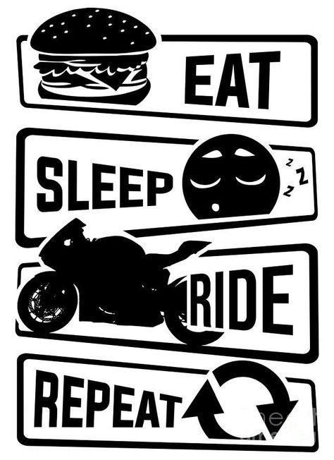 Eat Sleep Ride Repeat, Graph Paper Journal, Biker Logo Design, Cycle Stickers, Biker Logo, Twenty Four Seven, Paper Journal, Bike Pic, Twenty Four