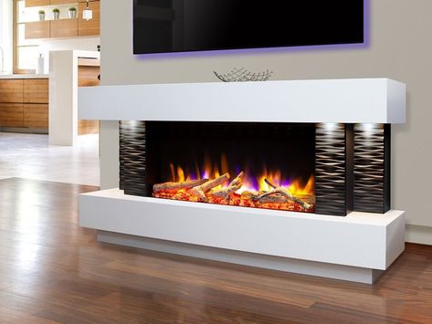 Electric Fireplaces, Electric Fires Liverpool | Fireworld Electric Fire Suites, Electric Fireplace Suites, Tv Fal, Aluminium Garden Furniture, Fireplace Suites, Living Tv, Led Downlights, Electric Fireplaces, Electric Fire