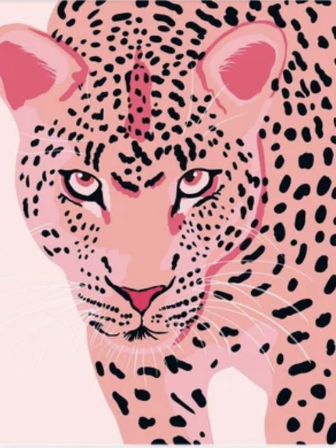 Leopard Art, Preppy Wallpaper, Pink Leopard, Diy Canvas Art, Canvas Art Painting, 그림 그리기, Pretty Art, Wallpaper Iphone, Art Wallpaper