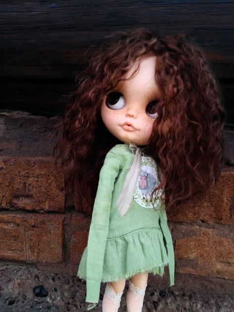 Hair Brown, Blythe Doll, Brown Eyes, Blythe Dolls, Brown Hair, Curly Hair, Dolls, Hair