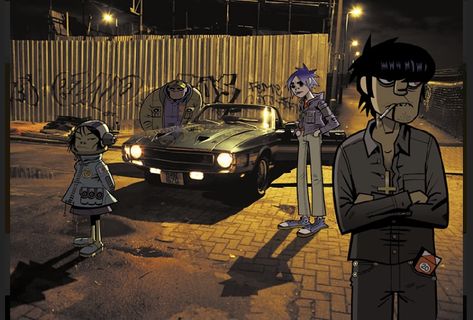 Gorillaz Official Art, Jamie Hewlett Art, Gorillaz Noodle, Monkeys Band, Jamie Hewlett, Gorillaz Art, Damon Albarn, Twitter Banner, Header Banner