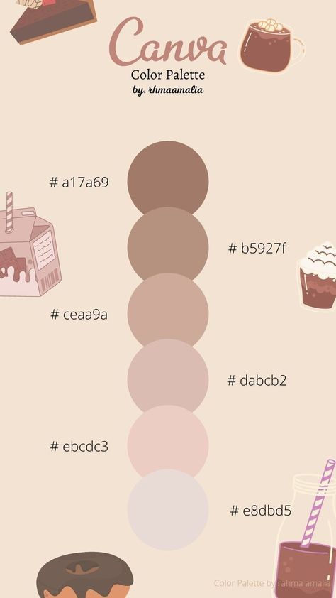 Pastel Colour Codes Canva, Journal Colour Palette, Natural Color Palette Hex Code, Canva Color Palette Codes Neon, Canva Colors Code, Colour Palette For Food Brand, Canva Pastel Color Code, Canva Color Scheme, Small Color Palette