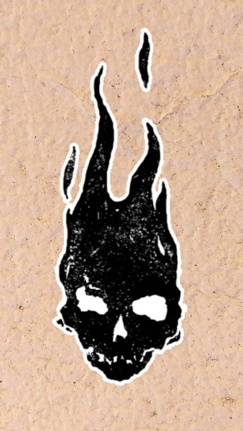 Dark Skull Design, Black Fire Tattoo Design, Black Fire Drawing, Skull With Fire Drawing, Fire Skull Drawing, Skull On Fire Drawing, Head On Fire Tattoo, Fire Related Tattoos, Flaming Skull Drawing