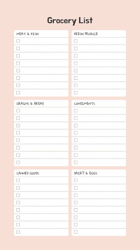 Do you know the feeling of standing in the supermarket and forgetting what you actually wanted to buy? Our PDF shopping list template is the solution to this problem. With their help, you can keep track of your purchases and shop stress-free and efficiently. #shopping #grocery #healthy #lowcal #caloeries #healthy Food Shopping List Template, Aesthetic Shopping List, Cute Grocery List, Free Printable Grocery List Templates, Printable Grocery List Template, Grocery List Printable Free, Shopping List Template, Template Design Ideas, Food Shopping List