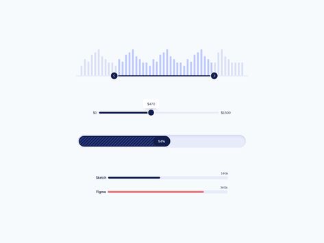 Progress Bar Ui Design, Slider Ui Design, Progress Bar Ui, Slider Ui, Cta Button, Slider Web, Ui Buttons, Slider Bar, Slider Design