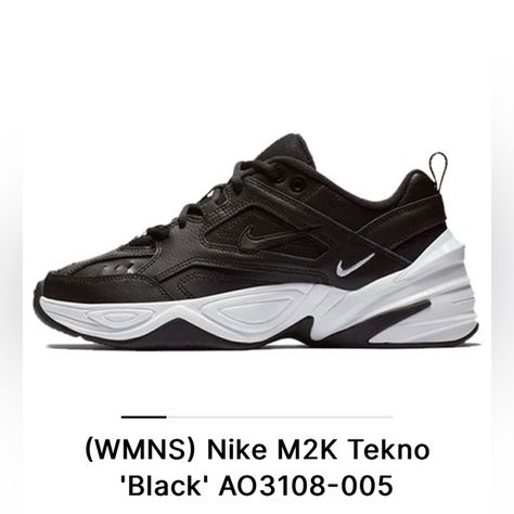 (WMNS) Nike M2K Tekno 'Black' Nike M2k Tekno Black, Nike M2k, Nike, Black