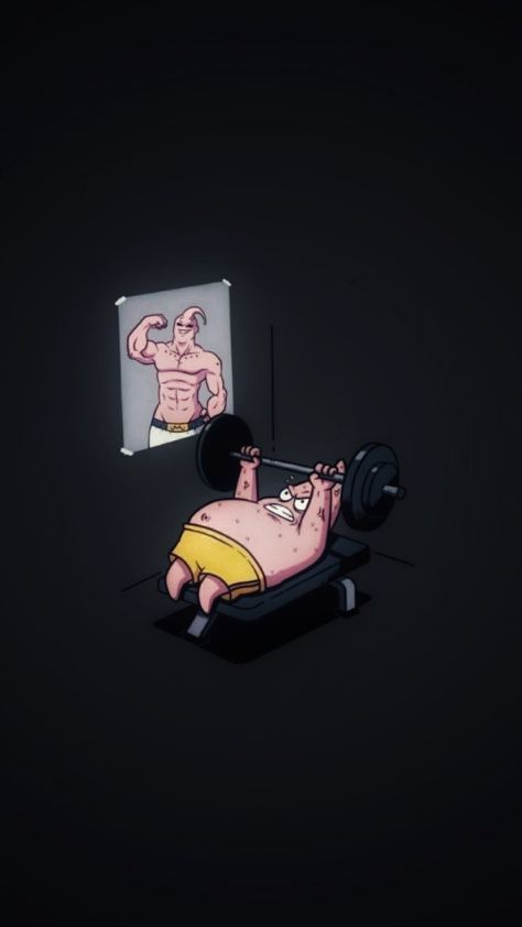 Anime Workout Wallpaper, Gym Profile Picture, Anime Gym Wallpaper, Gym Playlist Cover, Gym Pfp, Gym Aesthetic Wallpaper, Gym Anime, Gym Motivation Wallpaper, Iphone Cartoon