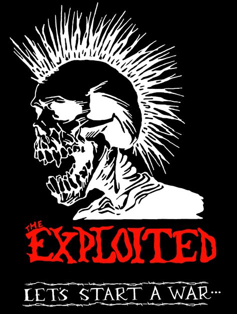 Punk Graphic Design, The Exploited, Punk Logo, Design For T Shirt, Pop Art Wallpaper, Time Art, Rock Design, Graphic Design Services, Design Sketch