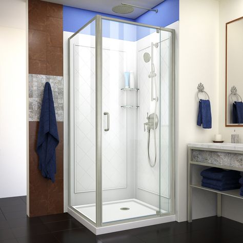 Corner shower stalls