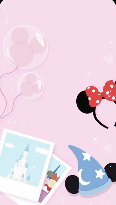 Cute Backgrounds Disney, Disney Birthday Background, Disney Balloons Wallpaper, Pastel Disney Wallpaper, Disney World Background, Simple Disney Wallpaper, Ipad Disney Wallpaper, Disneyland Christmas Wallpaper, Pink Disney Wallpaper