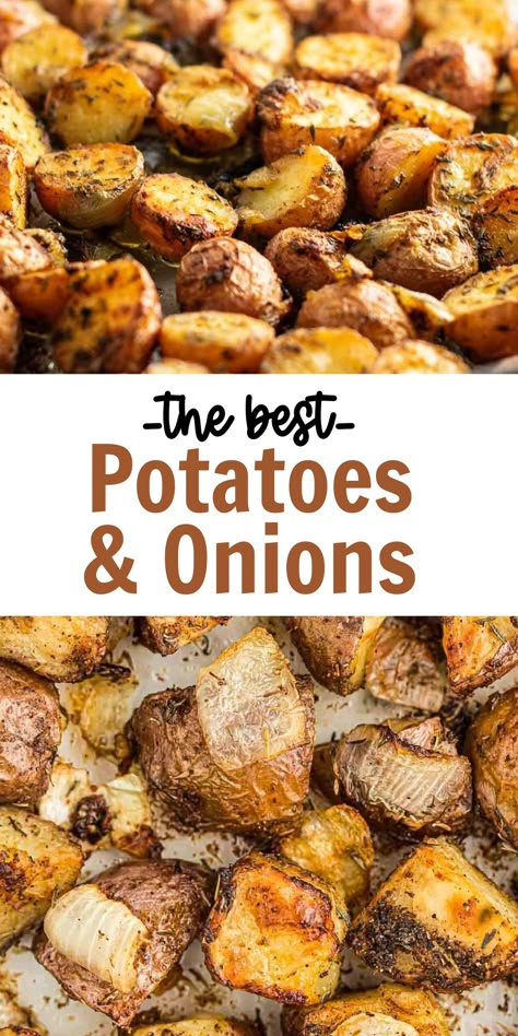 Roasted Onions And Potatoes, Potatoes And Onions On The Grill, Baked Onions And Potatoes, Roasted Potatoes With Onions, Potatoes In The Oven Diced, Potato’s And Onions In Oven, Hobo Potatoes In Oven, Oven Roasted Potatoes Carrots And Onions, Oven Roasted Onions