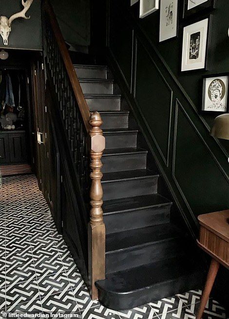 Edwardian House Renovation, Dark Staircase, Staircase Decor Ideas, The Last Five Years, Last Five Years, House Staircase, Staircase Makeover, Edwardian House, Hallway Designs