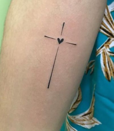 Cross Tiny Tattoo, Cross With Initials Tattoo, Small Faith Tattoos For Women Simple, Delicate Cross Tattoo For Women, Micro Cross Tattoo, Wrist Cross Tattoos For Women, Cross Tattoos For Women On Wrist, Small Tattoos Cross, Watercolor Cross Tattoo