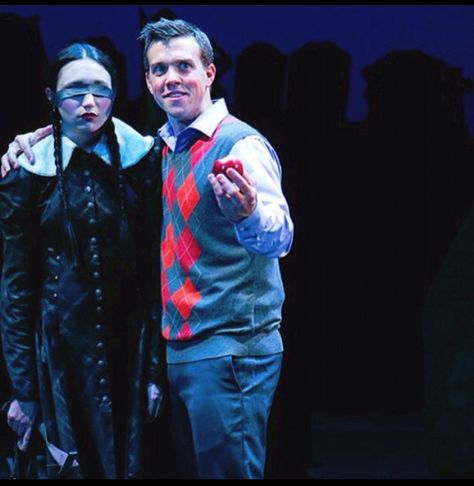 Wednesday Addams & Lucas Beineke Lucas Beineke Addams Family, Lucas Beineke, Addams Family Musical, Addams Family Costumes, Nuclear Family, Adams Family, Romantic Goth, Family Costumes, Addams Family