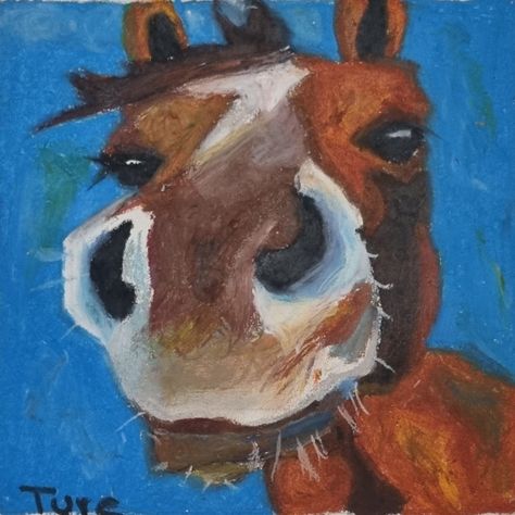 Horse painted with oil pastels Oil Pastel Horse, Art Oil Pastel, Oil Pastels, Horse Painting, Horse Art, Art Oil, Oil Pastel, Digital Design, Oil Painting