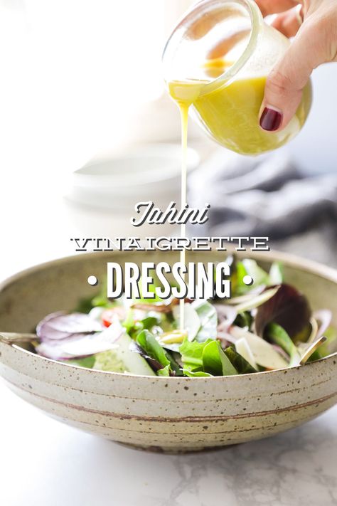 Tahini Vinaigrette, Tahini Salad Dressing, Seasonal Produce Guide, Tahini Dressing Recipe, Cranberry Orange Bread, Lemon Tahini Dressing, Vinaigrette Salad, Healthy Salad Dressing, Veggie Dip