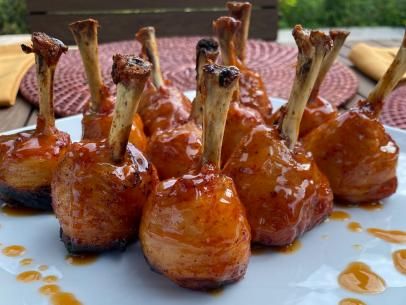 Chicken Pops, Honey Bourbon Chicken, Chicken Pop, Jeff Mauro, The Kitchen Food Network, Bourbon Recipes, Honey Bourbon, Chicken Lollipops, Bourbon Chicken