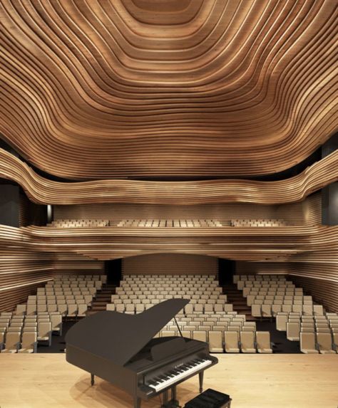 Prishtina Kosovo, Auditorium Design, Theater Architecture, Theatre Design, Organic Architecture, Concert Hall, Futuristic Architecture, Local Design, Architectural Inspiration