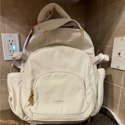 Cream Isaac mizrahi insulated backpack Insulated Backpack, Isaac Mizrahi, School Backpacks, Pet Friendly, Backpacks, Cream, Jewelry Watches, Plus Fashion, Outfit Inspo