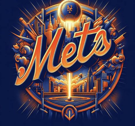 New York Mets Wallpaper, Mets Wallpaper, Ny Mets Logo, Wallpaper Birthday, Cell Wallpaper, New York Mets Logo, Mets Logo, Lets Go Mets, Mets Baseball