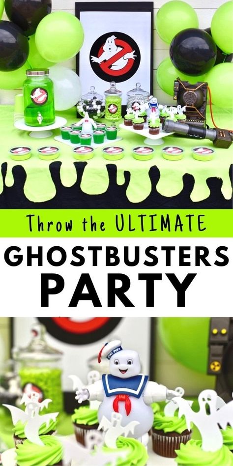 Ghostbusters Party Ideas, Ghostbuster Party, Ghost Busters Birthday Party, Ghostbusters Birthday, Ghostbusters Birthday Party, Ghostbusters Theme, Halloween Lunch Box, Ghostbusters Party, 5th Birthday Boys