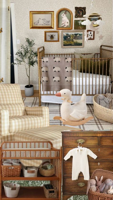 Vintage Nursery Boy, Nature Nursery, Cottage Nursery, Vintage Baby Nursery, Baby Nursery Inspiration, Baby Room Themes, Nursery Room Design, Baby Boy Room Nursery, Baby Room Inspiration